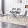 Kosy Koala Rectangle Glass Grey Velvet Dining Set