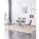 Kosy Koala Rectangle Glass Grey Velvet Dining Set