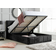 Birlea Hannover Fabric Ottoman King Size Black Crushed Velvet Frame Bed