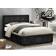 Birlea Hannover Fabric Ottoman King Size Black Crushed Velvet Frame Bed
