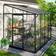 Vitavia Ida 6500 Drivhus Hærdet Glas Sort Aluminium