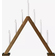 Markslöjd Ariele Stained Light Brown Adventsljusstake 58cm