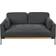 Beliani Skaven Black Sofa 154cm Zweisitzer