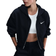 Nike Sportswear Phoenix Fleece Women's Loose Cropped Full Zip Hoodie - Black/Sail