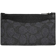 Coach Zip Card Case In Signature Canvas - Charcoal