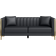 Willa Arlo Interiors Dreiling Black Sofa 77.6" 3 Seater