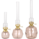 Strömshaga Majken Pink Olielampe 23cm