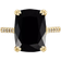 Macy's Statement Ring - Gold/Onyx/Transparent