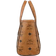 MCM Toni Top Zip Shopper In Visetos X Mini - Cognac