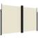 vidaXL Retractable Side Awning Privacy Screen Shade Cream 200 x 600 cm