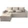 Masseno KOS PIK M with Sleeping Function CreamEcksofa KOS PIK M L-Form Sofa 220cm 3-Sitzer