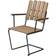 Grythyttan Armchair A2 Untreated Teak Black Garden Dining Chair