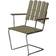 Grythyttan A2 - Light Green Oak with Hot-Dip Galvanized Frame Garden Dining Chair