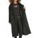 Karl Lagerfeld Women's Double Breasted Overcoat - Black