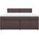 vidaXL Box Spring with Mattress Plain Design Rammeseng 180x200cm