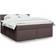 vidaXL Box Spring with Mattress Plain Design Rammeseng 180x200cm