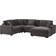 Latitude Run Eugenija Dark Gray Sofa 124.4" 5pcs 5 Seater