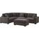 Latitude Run Eugenija Dark Gray Sofa 124.4" 5pcs 5 Seater