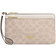 Coach Double Zip Wallet In Signature Canvas - Gold/Sand/Chalk