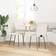 vidaXL 4101066 Cream Kitchen Chair 83cm 2pcs