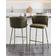 Beliani Mina II Dark Green Bar Stool 98cm 2pcs