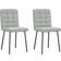 vidaXL 4101080 Light Grey Köksstol 83cm 2st