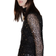 H&M Long Mesh Dress With Sequins - Black