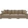 Latitude Run Yamal 122 Corduroy Camel Sofa 122" 3 Seater
