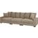 Latitude Run Yamal 122 Corduroy Camel Sofa 122" 3 Seater