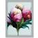 ARTERY8 Pink/Grey/White Peony Flowers Framed Art 21x29.7cm