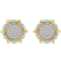 Macy's Stud Earrings - Gold/Silver/Diamonds