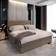 Masseno Boxbett Pisa 160x200 cm Komplett-Set mit Bonell Matratze und Topper - Braun Boxspringbett