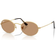 Ray-Ban Unisex Oval Metal Summer Capsule - Arista Gold/Brown