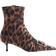 River Island Leopard Buckle Sock Kitten Heel Boots - Beige