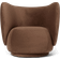 ferm LIVING Rico Swivel Rich Velvet Soft Brown Loungestol 76.5cm