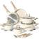 Just Perfecto Non-Stick Induction Beige Set med lock 15 delar