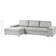 Beliani Hrisey Light Grey Sofa 293cm 3 Seater