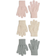 H&M Gloves 3-pack - Turquoise/Beige/Pink (1171338006)