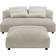 modway Solace Modular Loveseat Linen Sofa 90.6" 4pcs 2 Seater