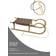 Bambiniwelt Wooden Sledge with Pull Rope