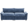 Ebern Designs Modern Blue Chenille Sofa 83.5" 2pcs 2 Seater