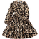 Shein Tween Girl Leopard Print Belted Dress