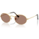 Ray-Ban Oval Metal Summer Capsule Sunglasses - Arista Gold Frame/Violet