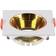V-TAC GU10 Firkantet Hvid Ramme Guld Reflektor Loftlampe