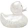 Duckshop Rubber Ducky Glitzer Silver 9cm