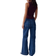Gina Tricot Front Pocket Flare Jeans - Mid Blue