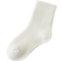 Shein 5 Pairs Kids/Toddlers Thick Cashmere Socks, Black, White, Khaki, Solid Color, Autumn/Winter, Simple Mid-Calf Socks, Fashion Versatile, Suitable For Daily Wear