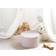 Beliani Zikria Light Beige Pouffe 25cm