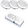 LEDlife Reco68 Brushed Steel Spotlight 3st