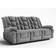 Latitude Run Oversized Recliner Gray Sofa 78" 3 Seater